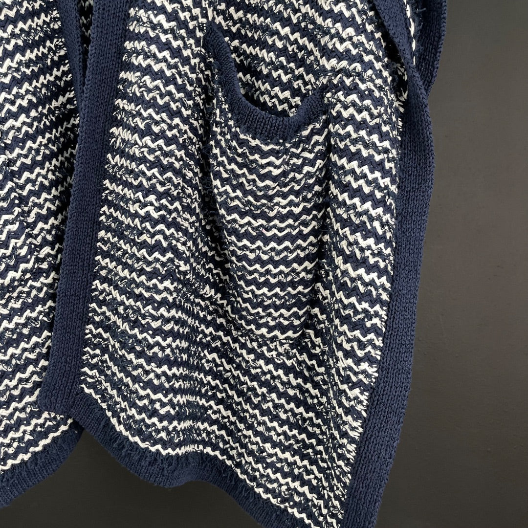 PURIFICACION GARCIA Sweater Abierto Varios Rayado Talle S