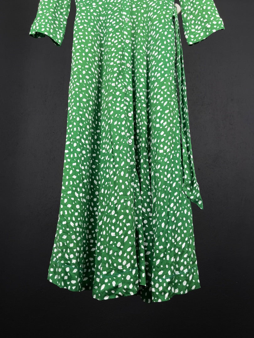 ZARA Vestido Manga 3/4 Varios  Estampado Talle XS