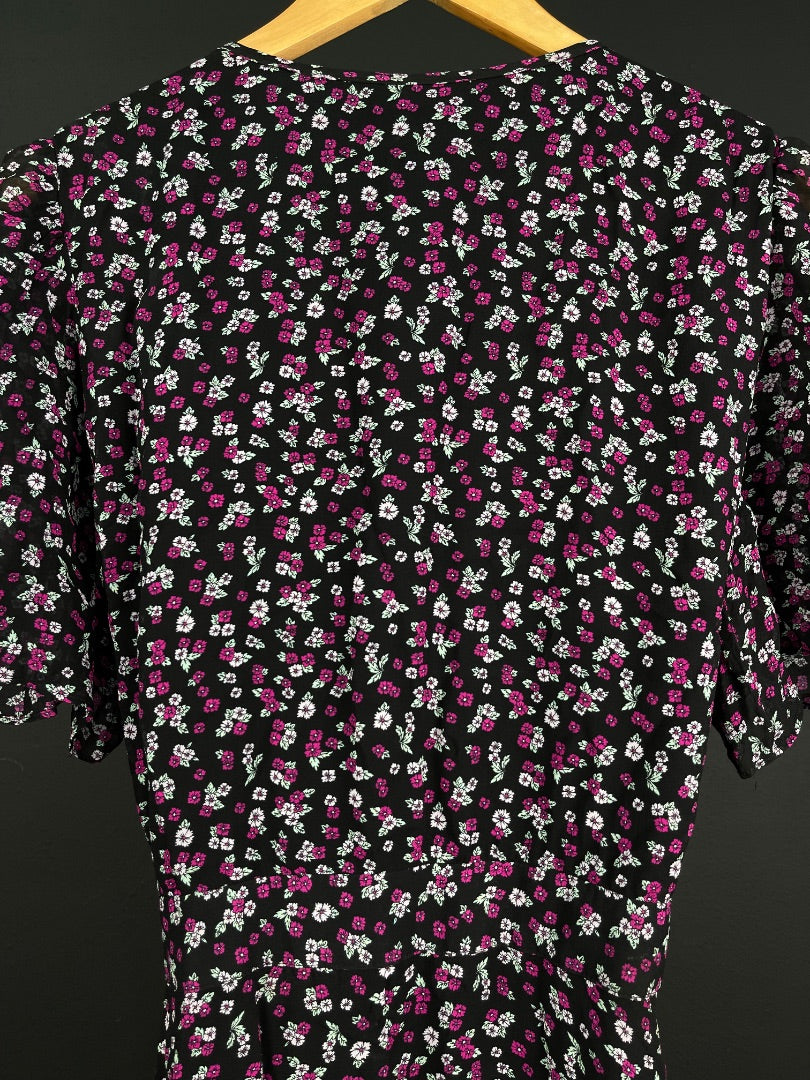 THE KOOPLES Vestido Manga Larga Varios Floral Talle M
