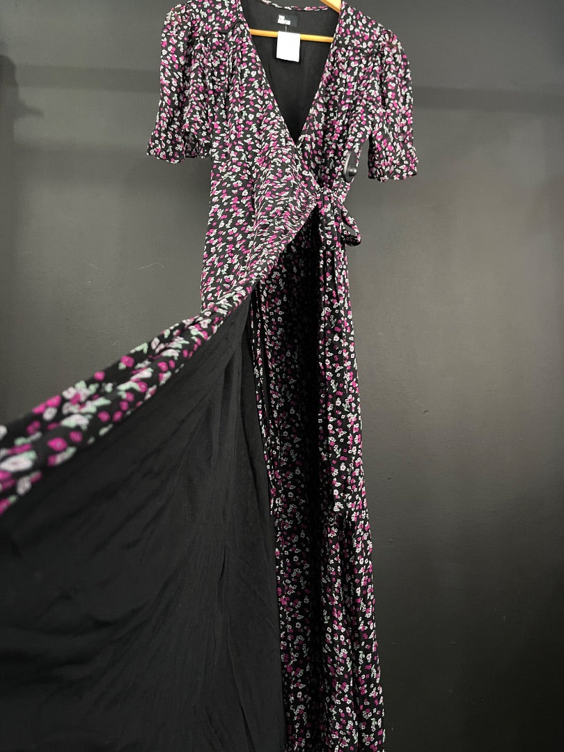 THE KOOPLES Vestido Manga Larga Varios Floral Talle M