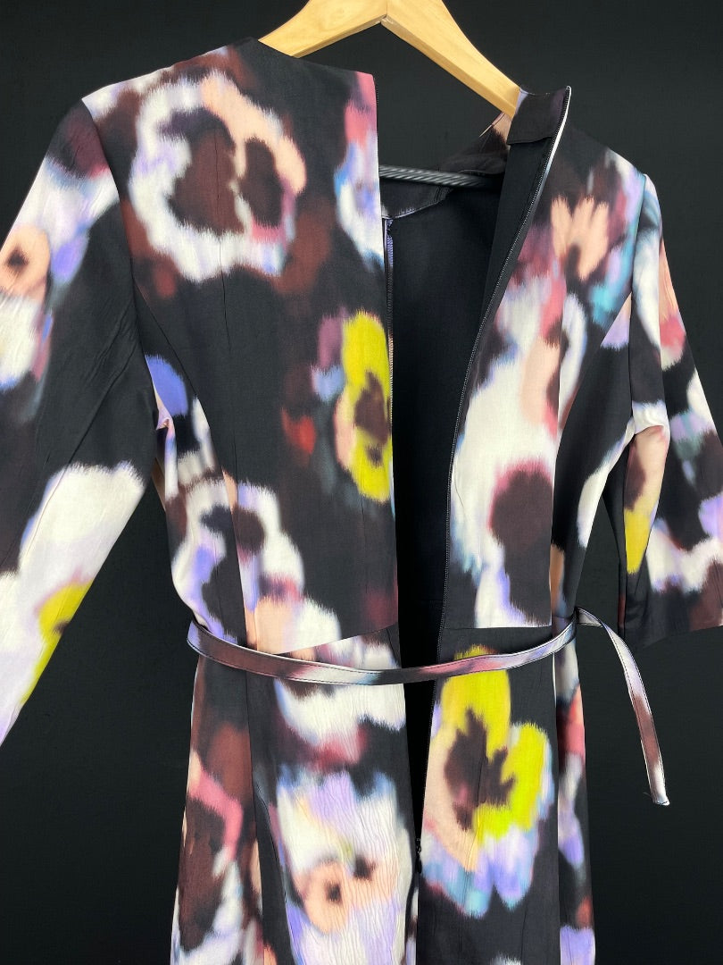 ZARA Vestido Manga 3/4 Varios Talle M