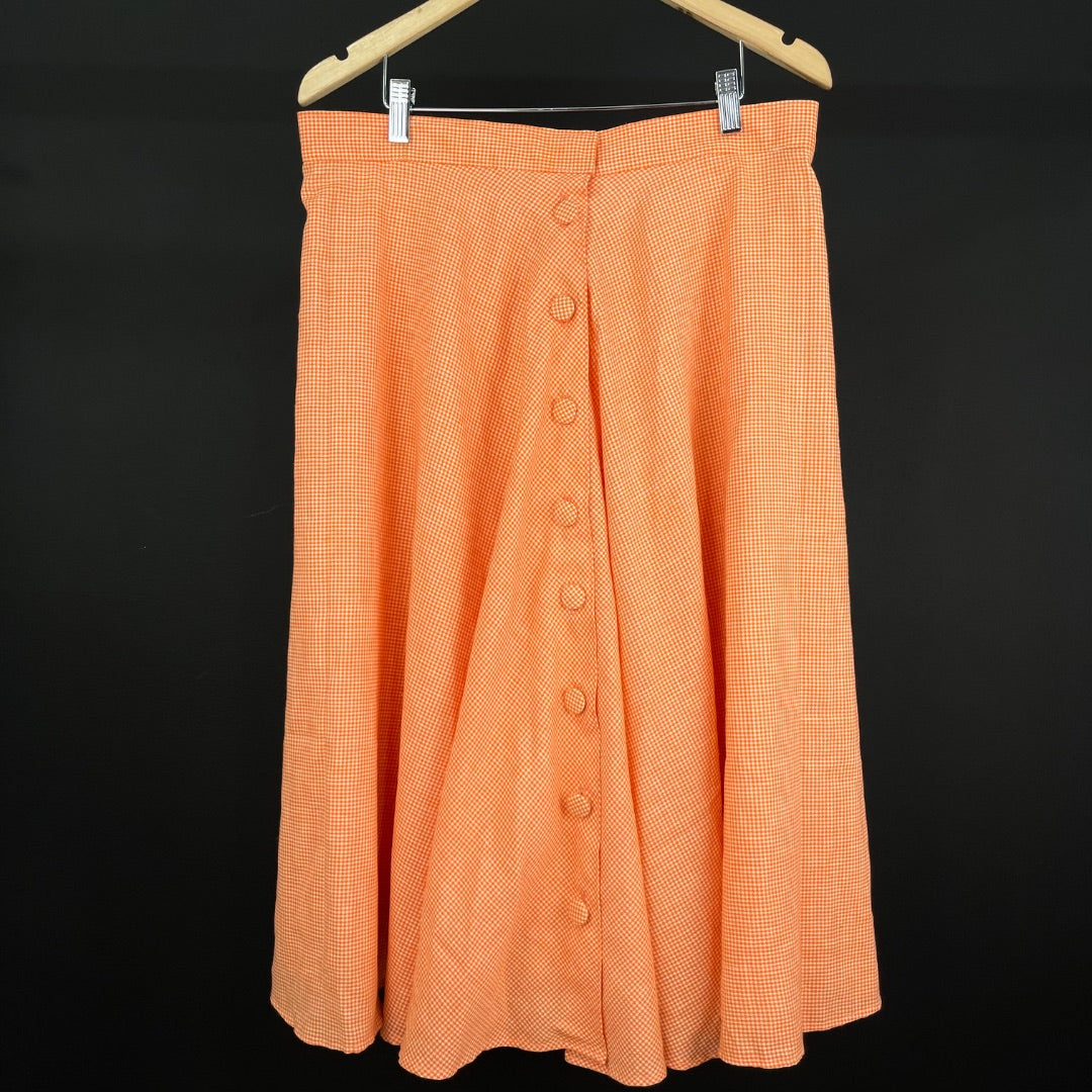 SIN MARCA Pollera Larga Naranja Talle L