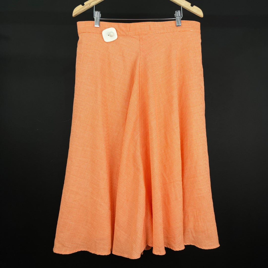 SIN MARCA Pollera Larga Naranja Talle L