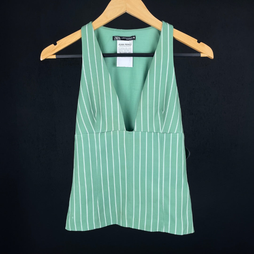 ZARA Top Sin Mangas Varios Rayado Talle XS