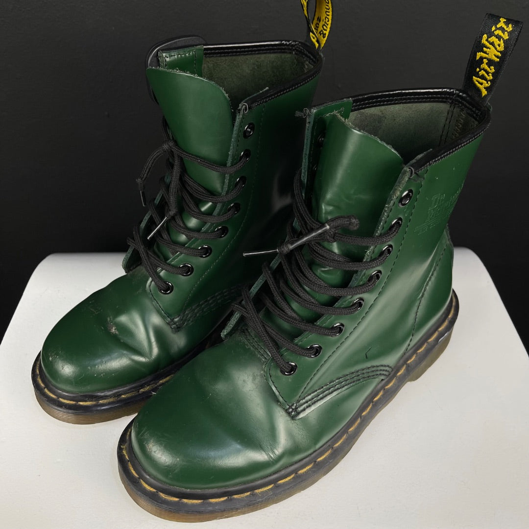 DR MARTENS Borcegos Verde Talle 7