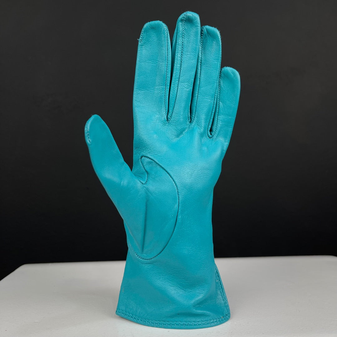 SIN MARCA Guantes Turquesa Talle Unico