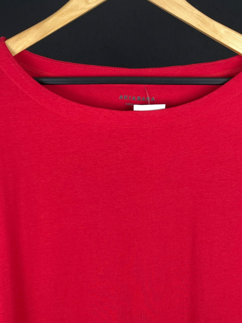 AKIABARA Vestido Manga 3/4 Rojo Talle 1