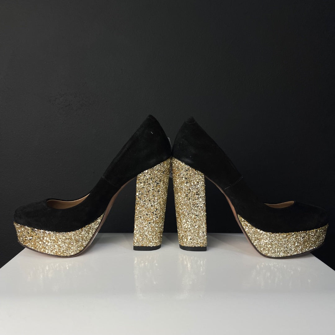 PARUOLO Zapatos Varios Negro y Dorado Talle 37