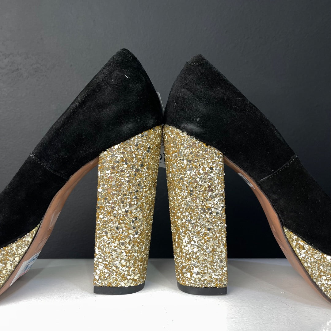 PARUOLO Zapatos Varios Negro y Dorado Talle 37