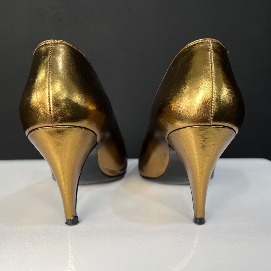 ALONSO Zapatos Dorado Talle 38