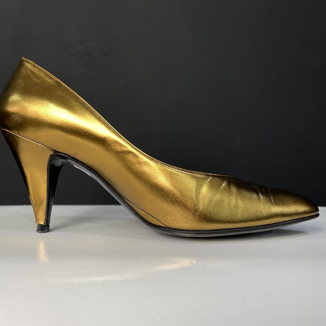 ALONSO Zapatos Dorado Talle 38