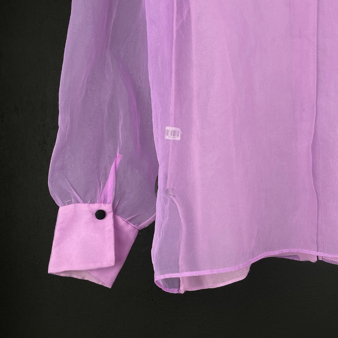ZARA Blusa Manga Larga Violeta Talle M