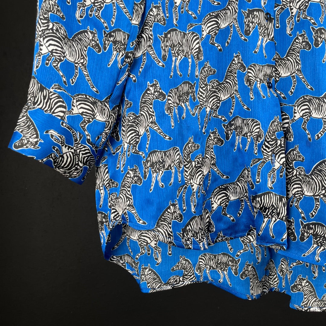 ZARA Camisa Manga Larga Varios  Estampado Talle L