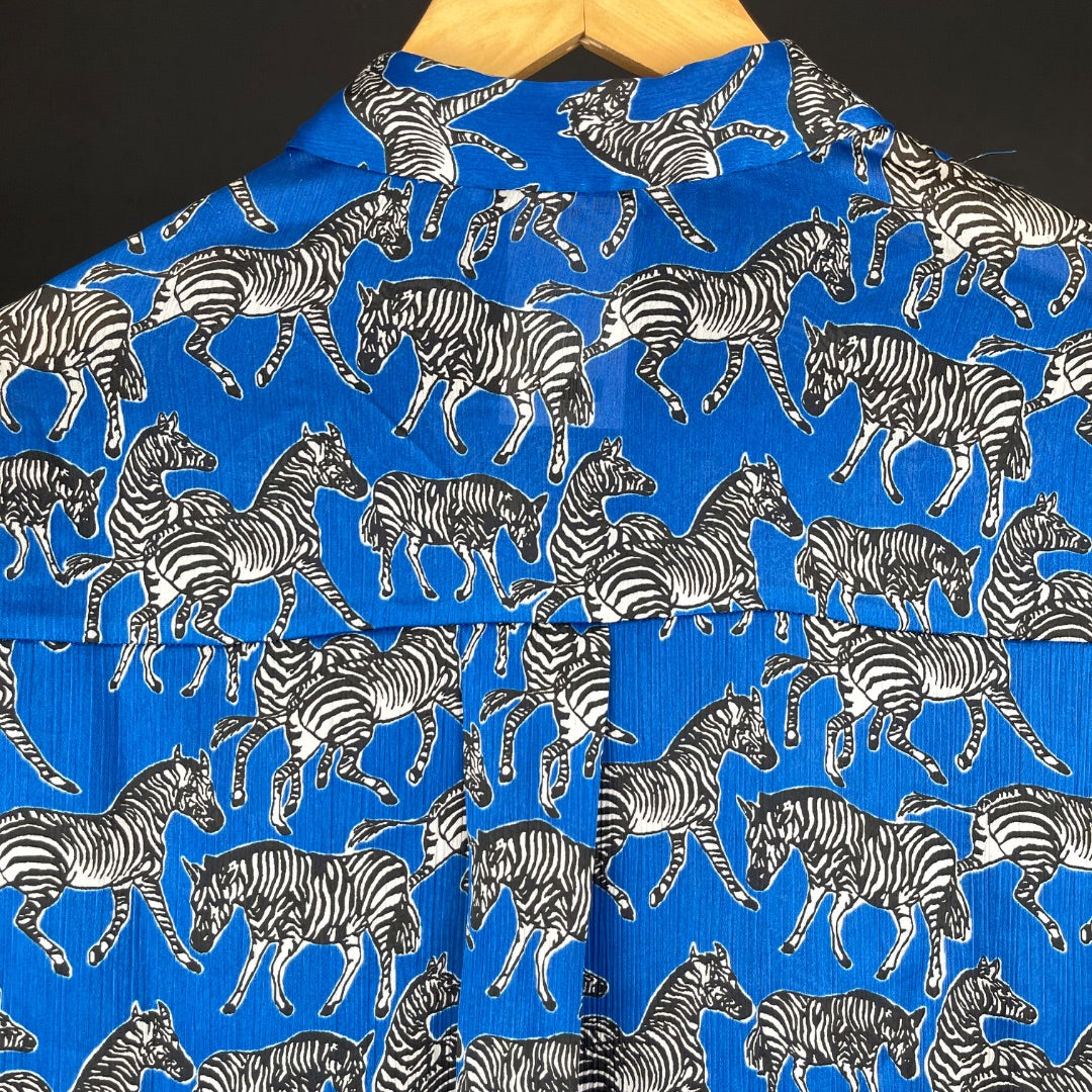 ZARA Camisa Manga Larga Varios  Estampado Talle L