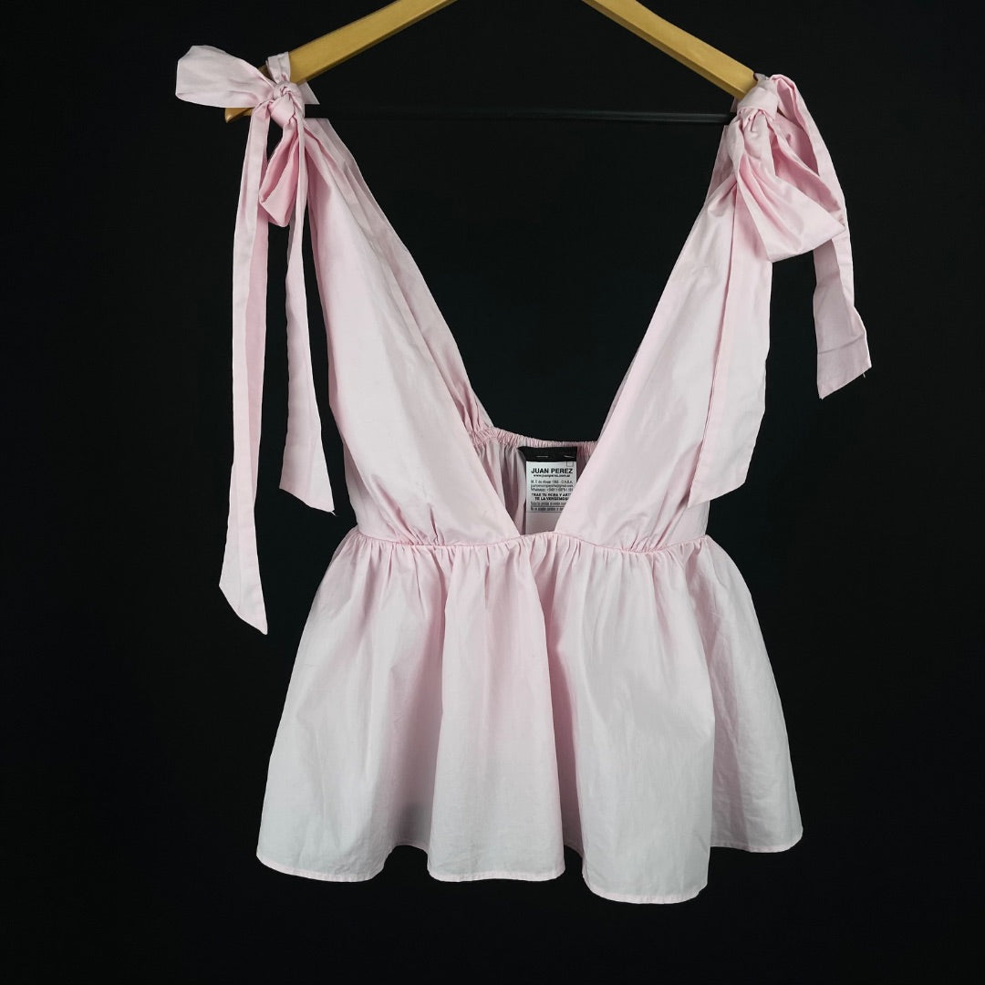 ZARA Top Sin Mangas Rosa Talle 28