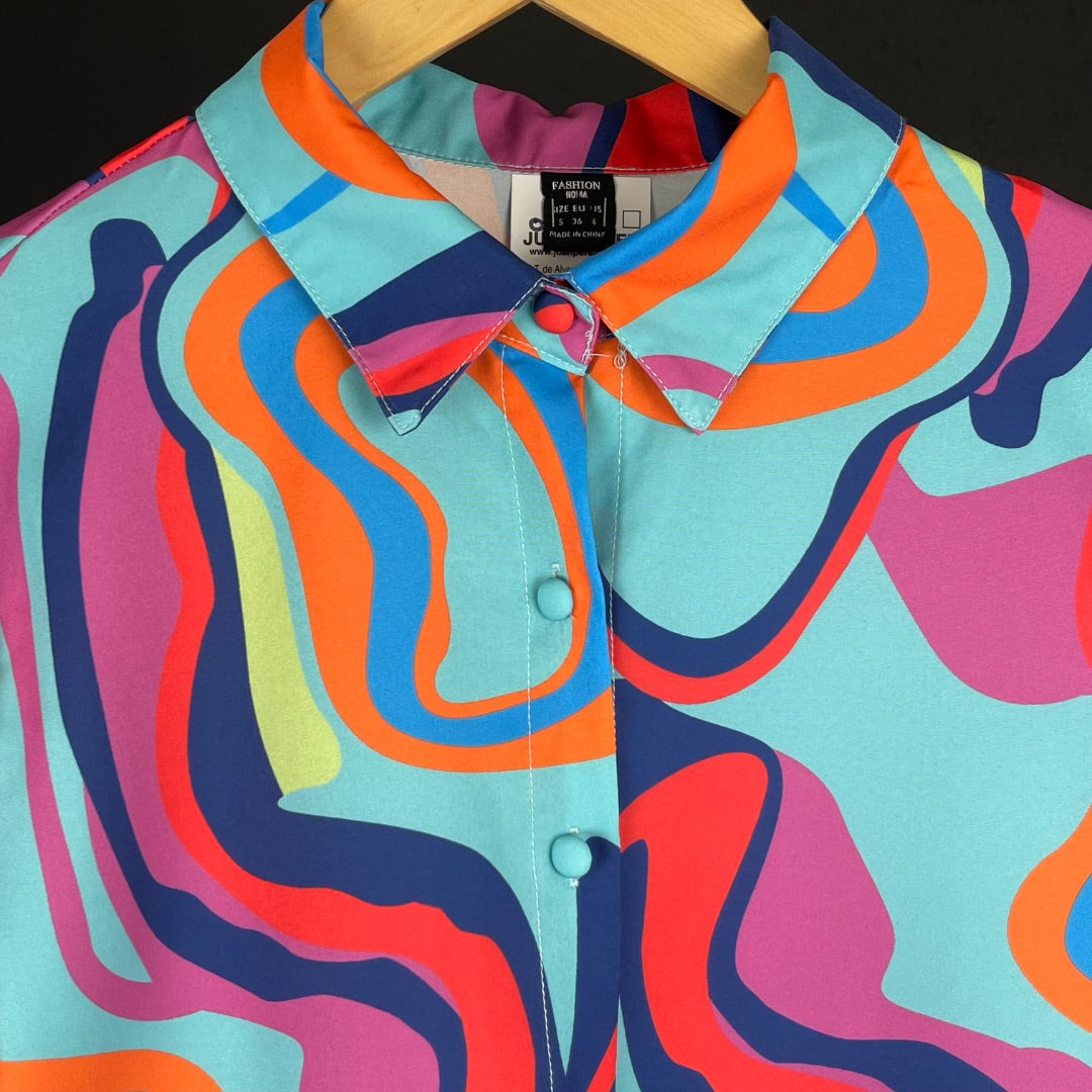 SIN MARCA Blusa Manga Larga Varios  Estampado Talle S