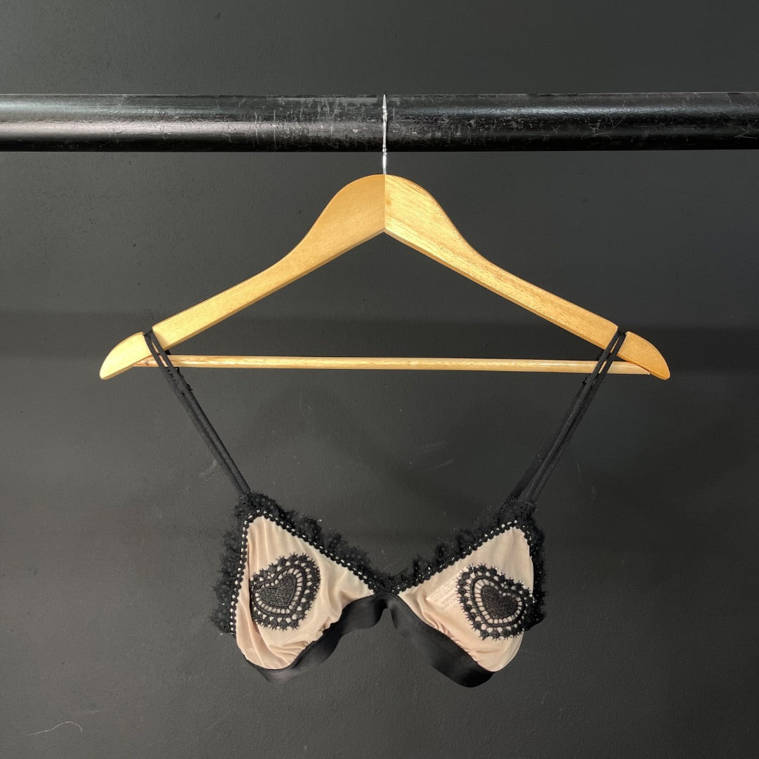 H&M  Corpiño  Varios Beige Y Negro  Talle S
