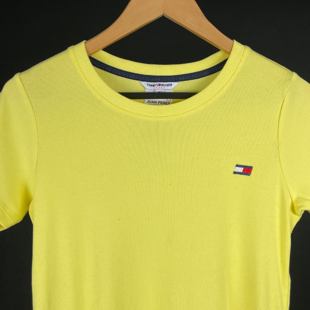 TOMMY HILFIGER Remera Amarillo Talle M