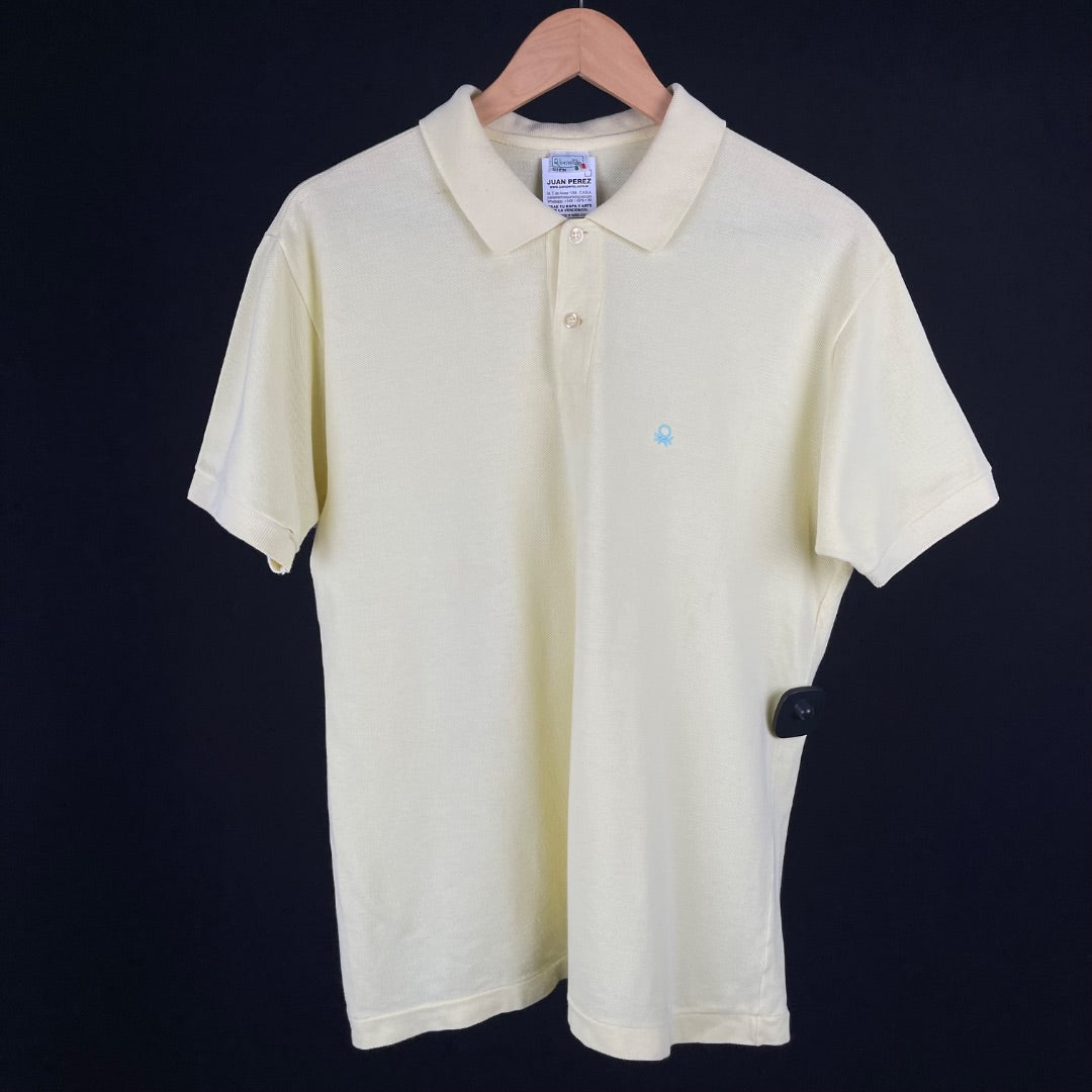 BENETTON Remera Amarillo Talle M