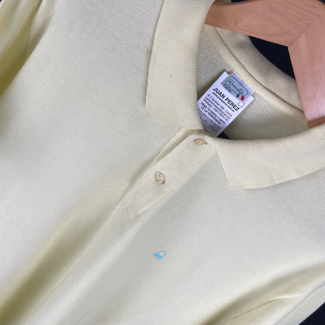 BENETTON Remera Amarillo Talle M