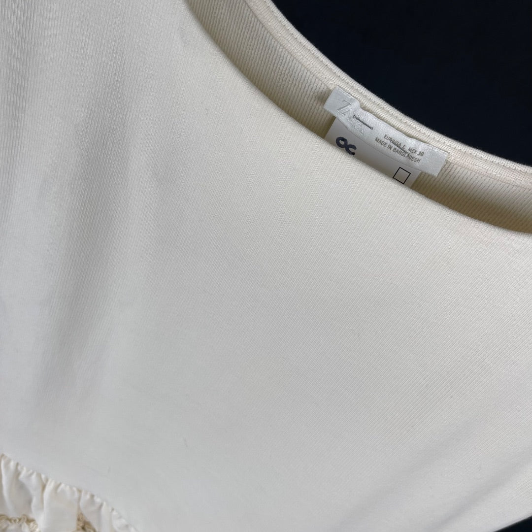 ZARA Vestido Beige Talle 30