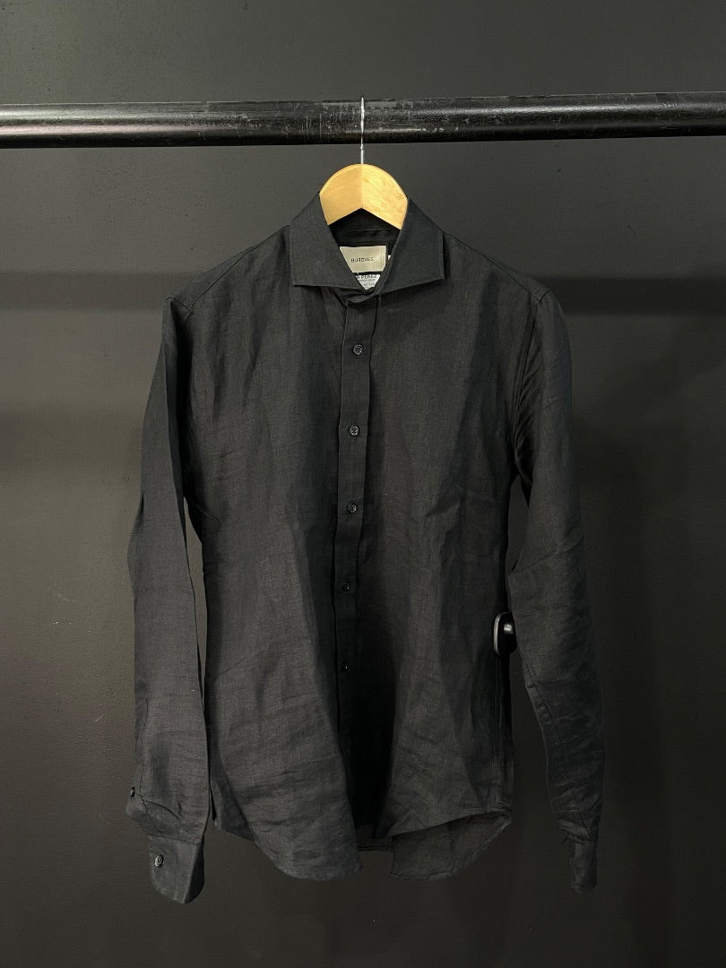 EL BURGUES Camisa Manga Larga Negro Talle S