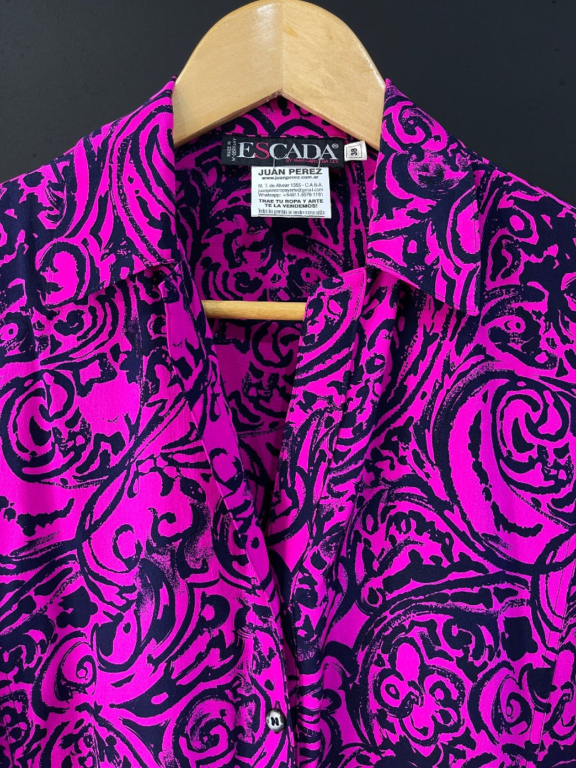 ESCADA Camisa Fucsia Talle 38