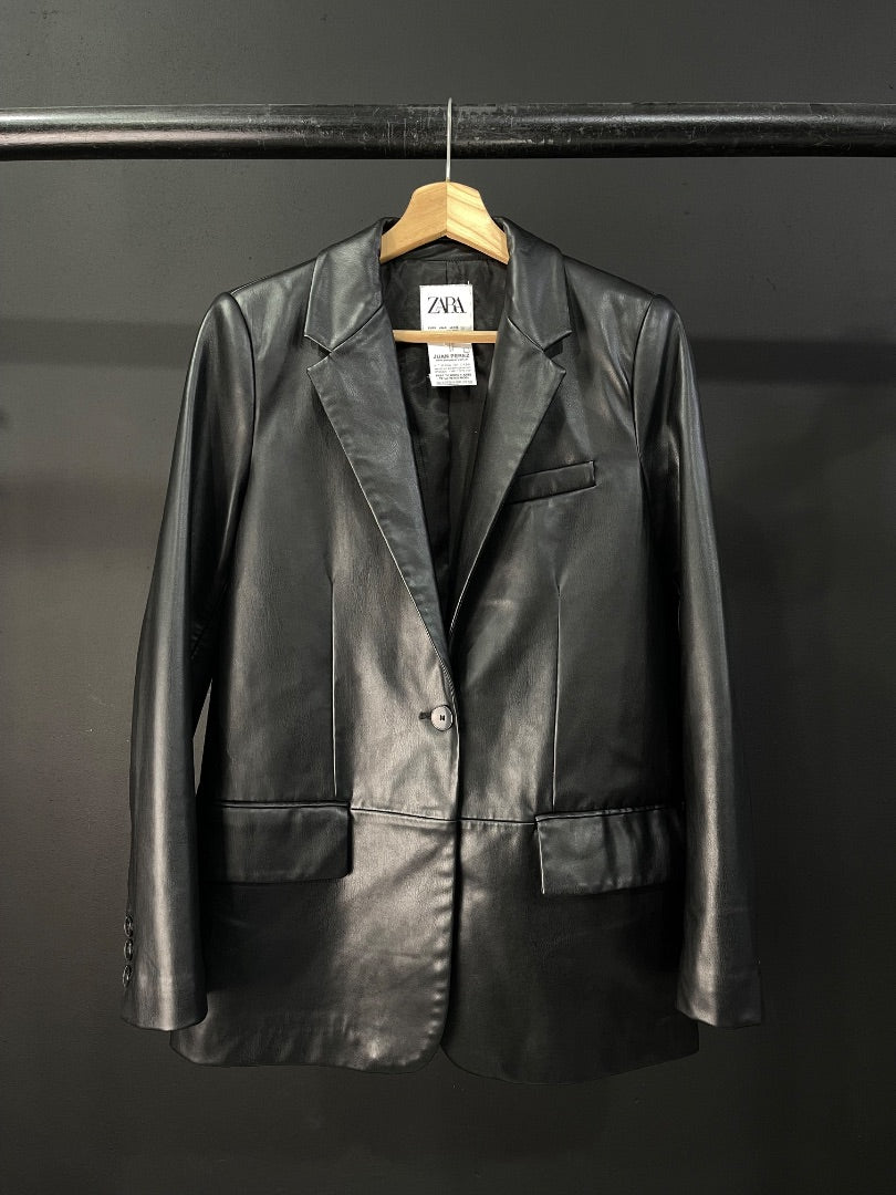 ZARA Saco Negro Talle S