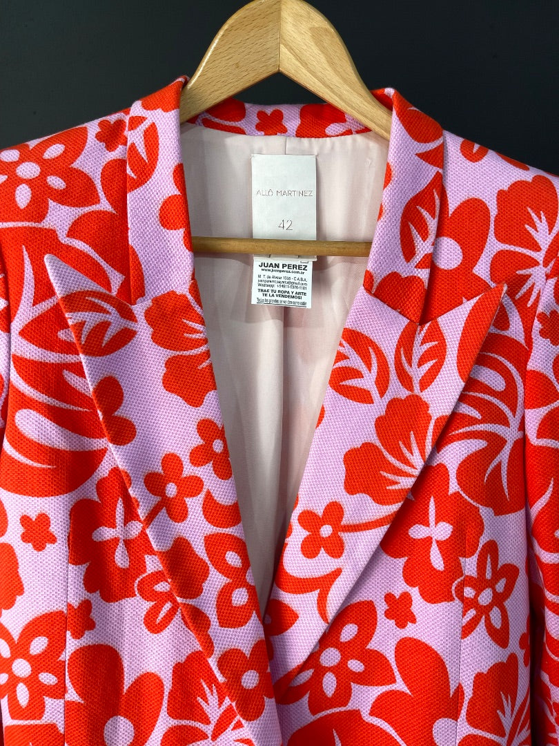ALLO MARTINEZ Saco Varios  Estampado Talle 42