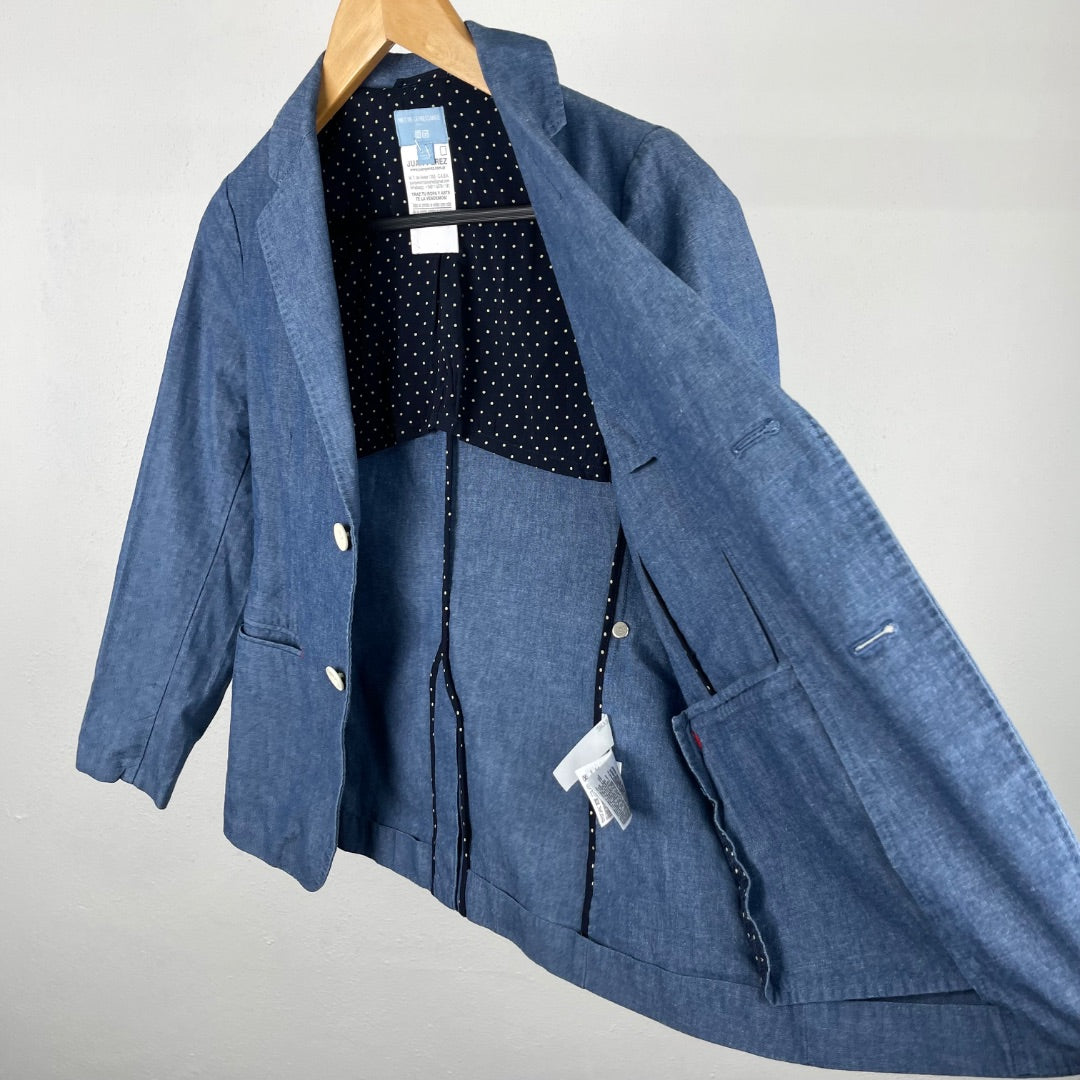 UNIQLO Saco Celeste Talle 11