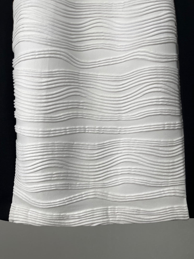 CALVIN KLEIN Vestido Sin Manga Varios Blanco Y Negro Talle 6