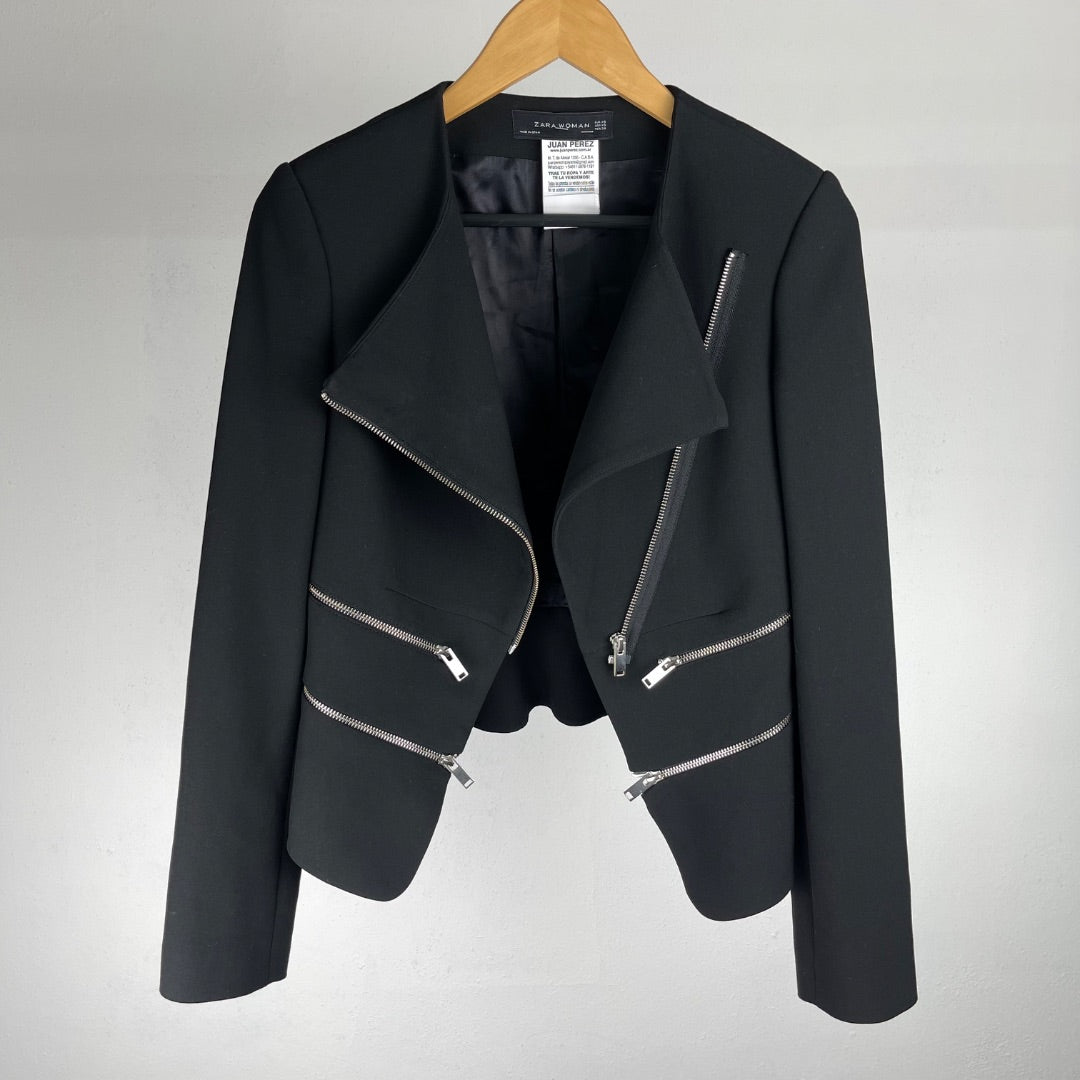 ZARA Campera Negro Talle XS