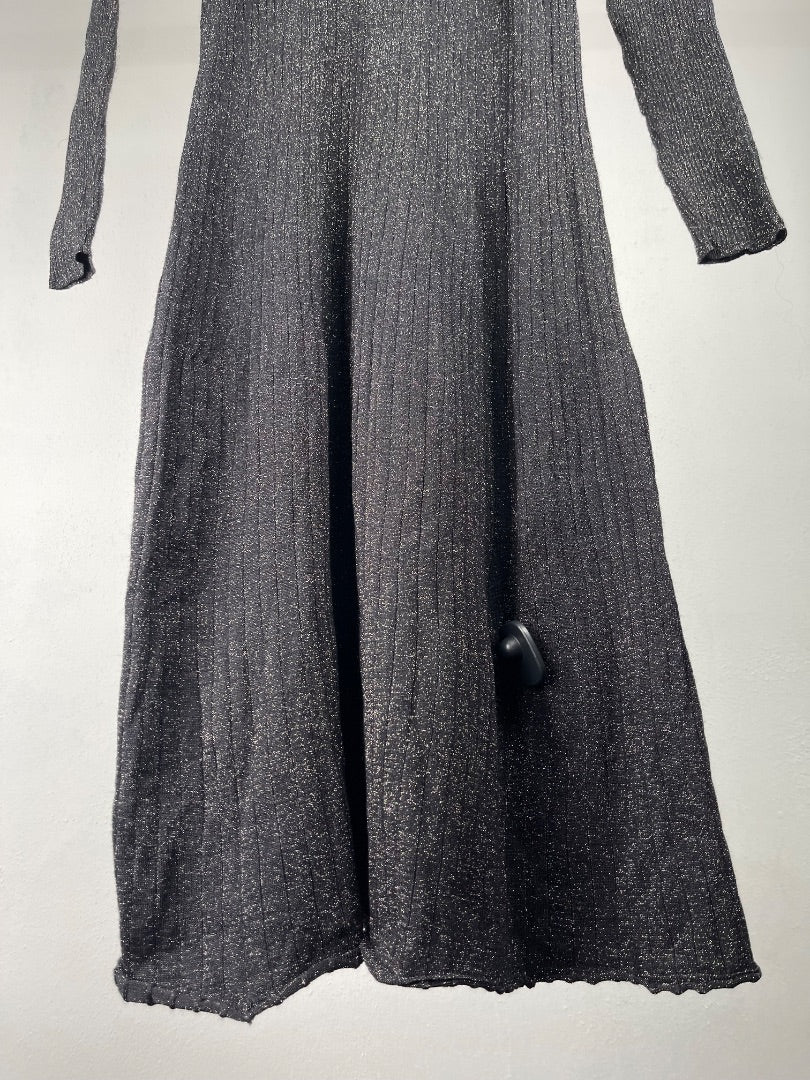 INDIAN Vestido Negro Talle XL