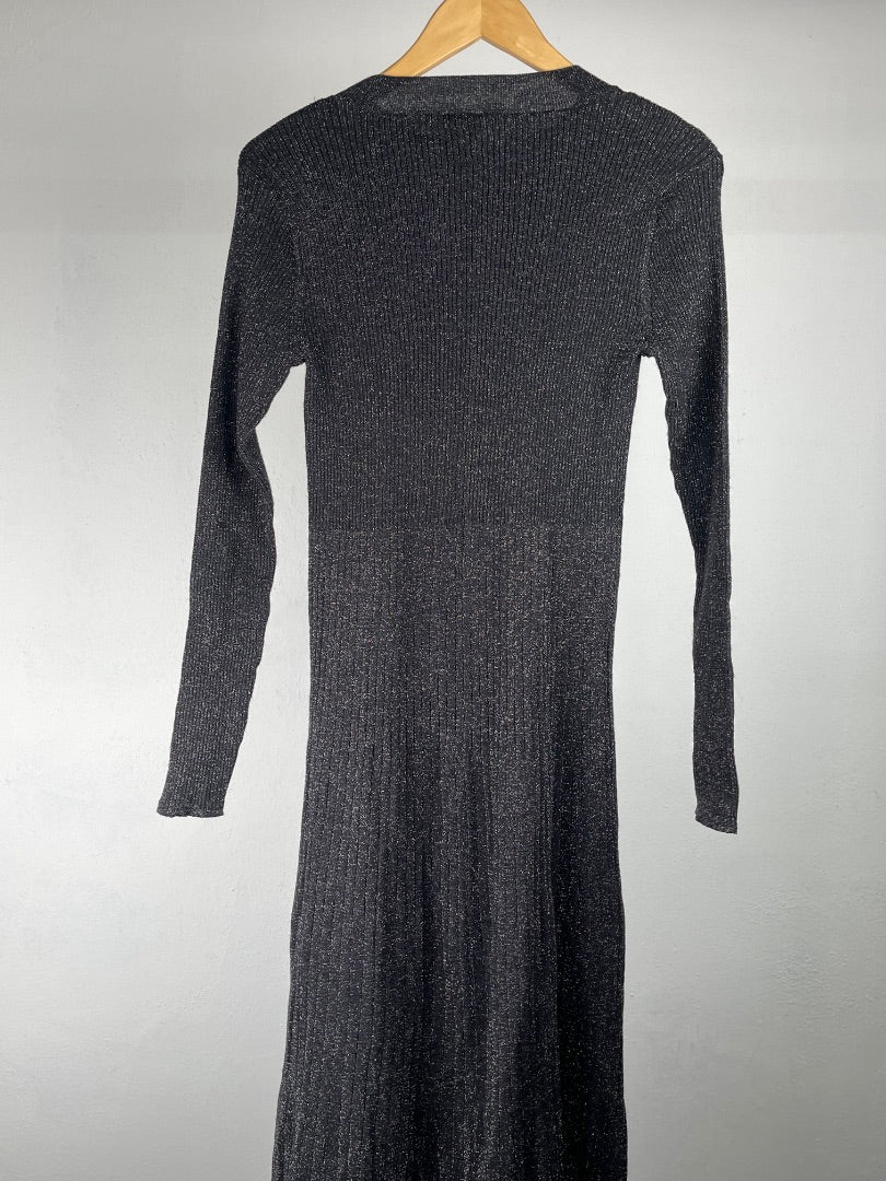 INDIAN Vestido Negro Talle XL