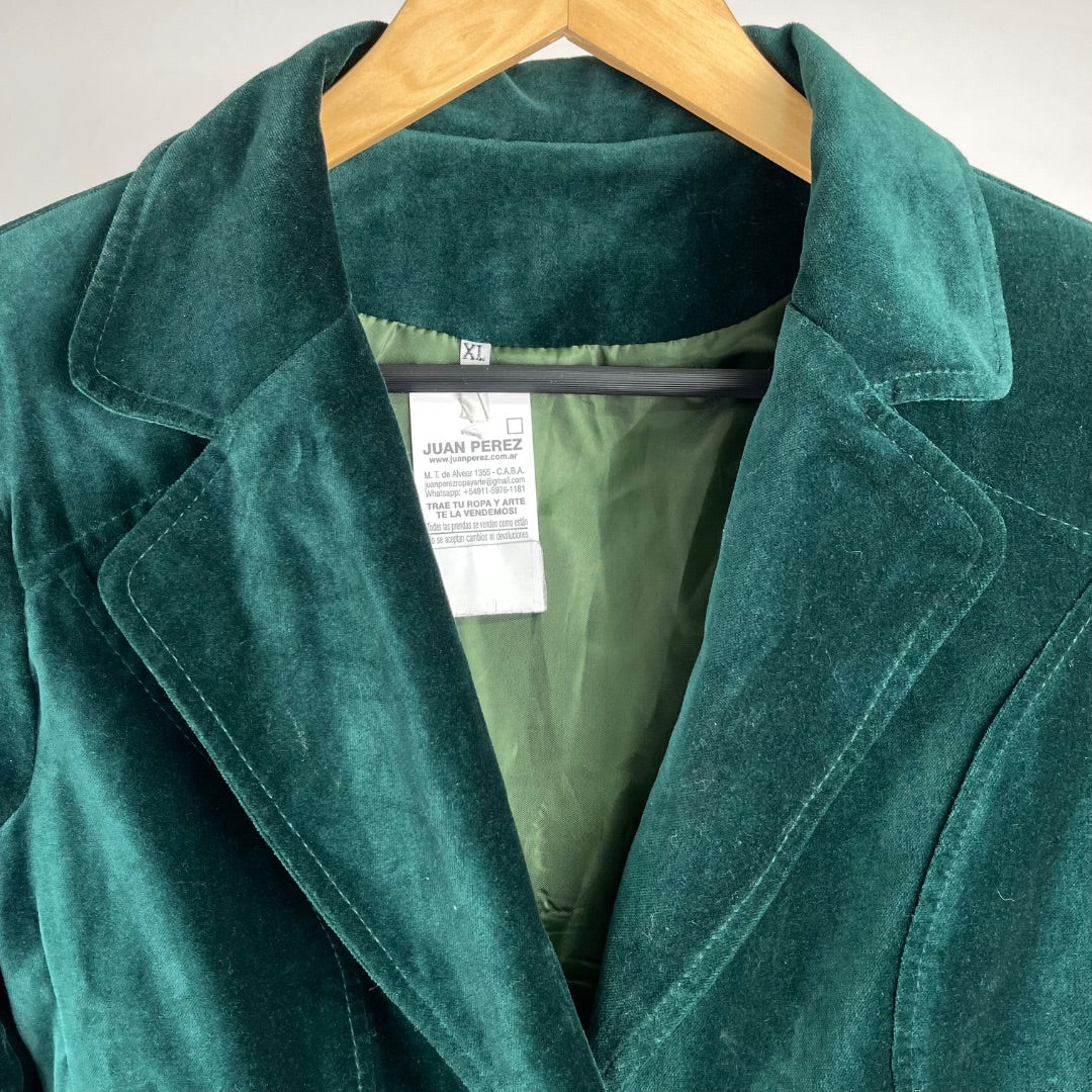 SIN MARCA Saco Verde Talle XL