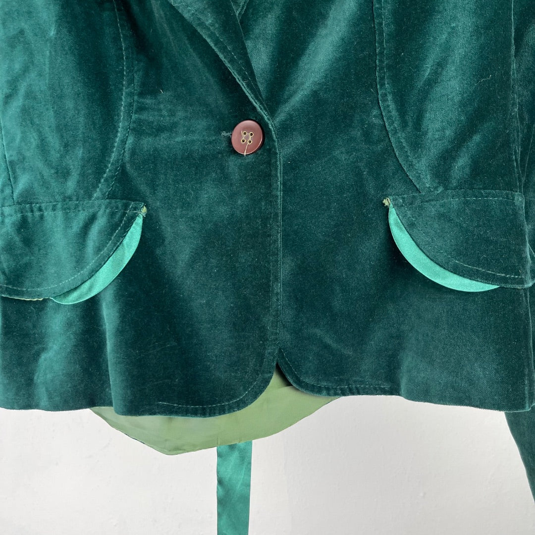 SIN MARCA Saco Verde Talle XL
