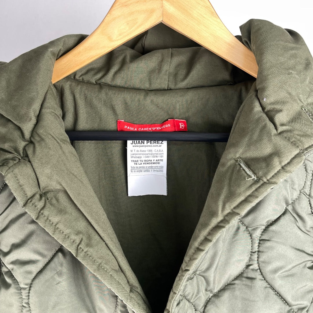 PAULA CAHEN DANVERS Campera Verde Talle 12