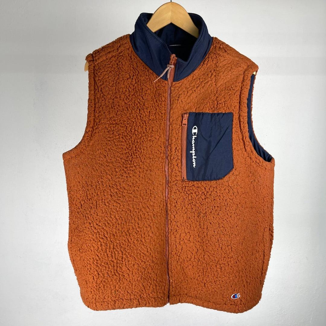 CHAMPION Chaleco Corto Naranja Talle L