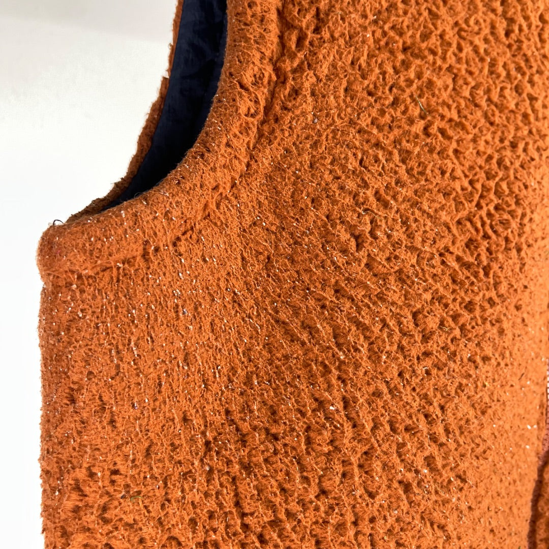 CHAMPION Chaleco Corto Naranja Talle L