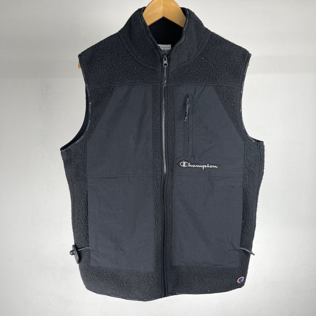 CHAMPION Chaleco Corto Negro Talle S