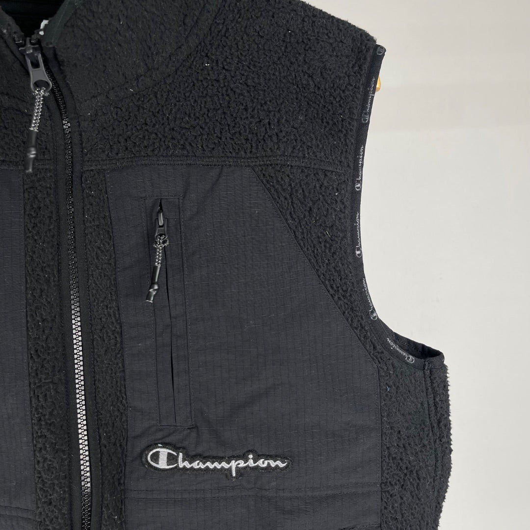 CHAMPION Chaleco Corto Negro Talle S