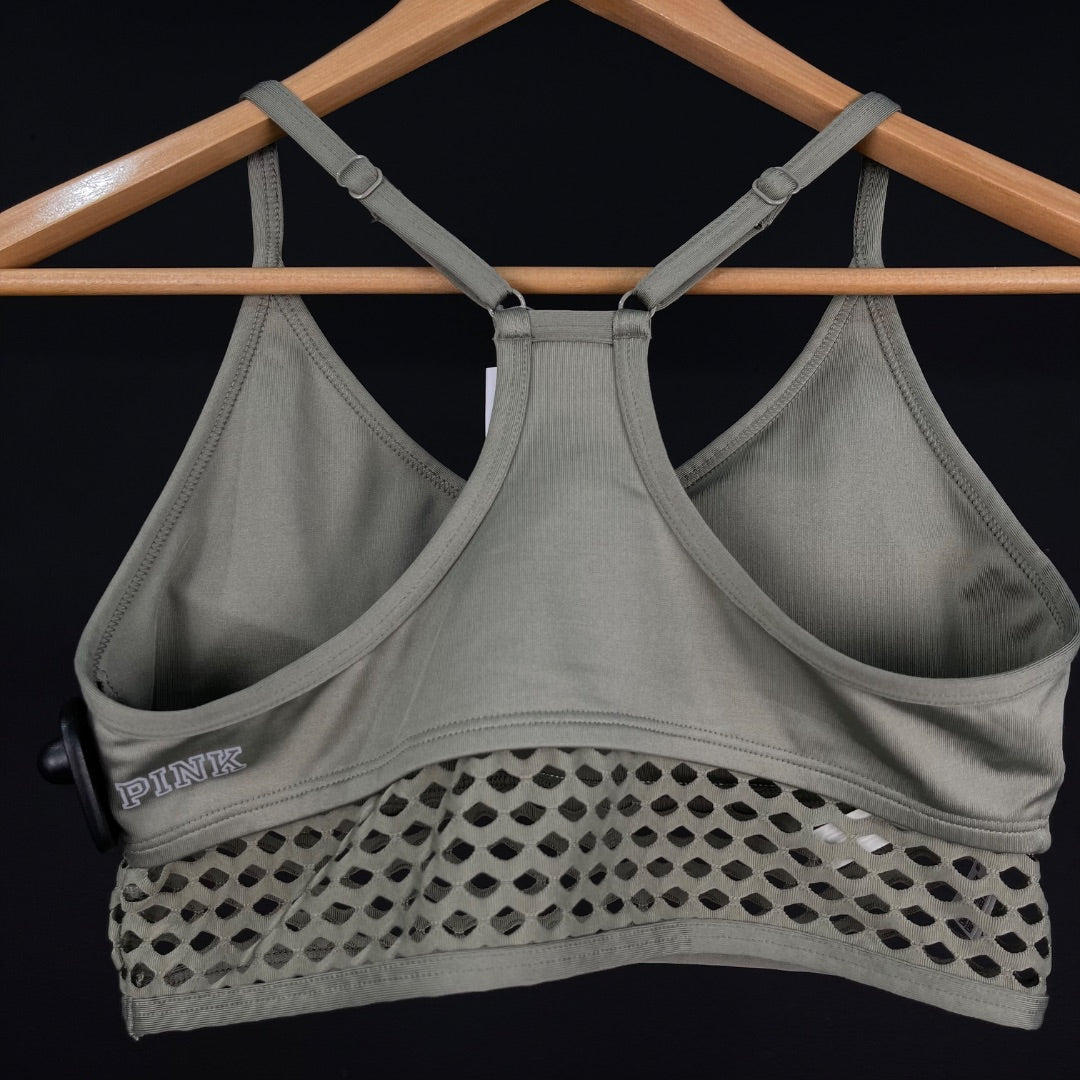 PINK  Top Deportivo  Varios Blanco y Verde  Talle M