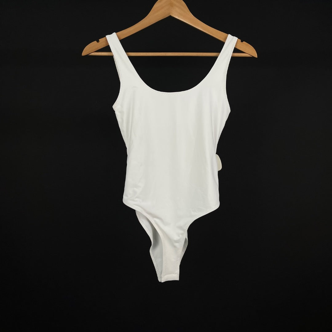 ZARA Body Sin Manga Blanco Talle M