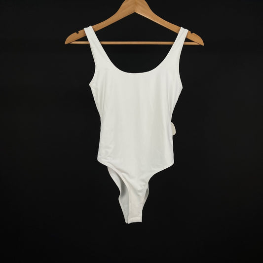 ZARA Body Sin Manga Blanco Talle M