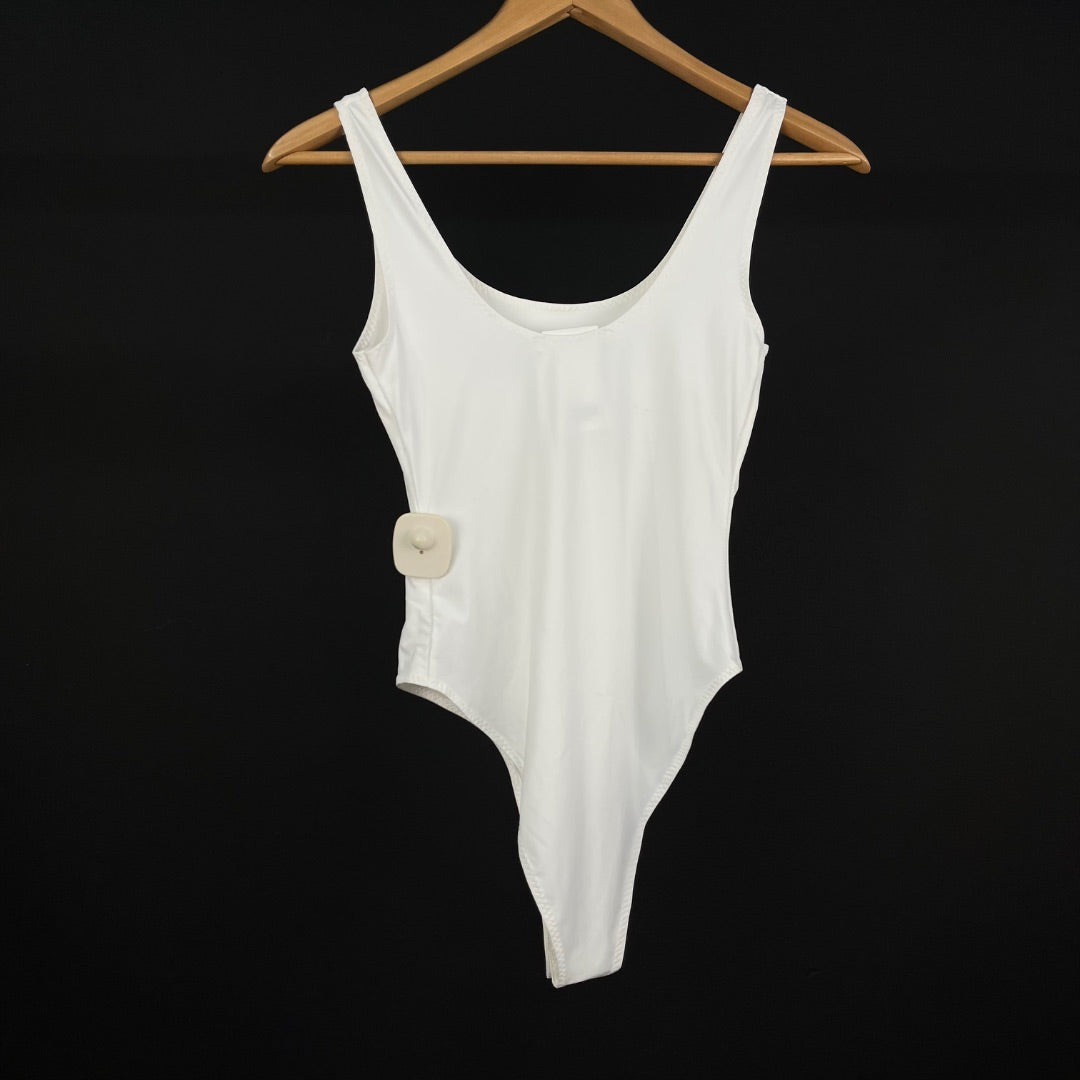 ZARA Body Sin Manga Blanco Talle M