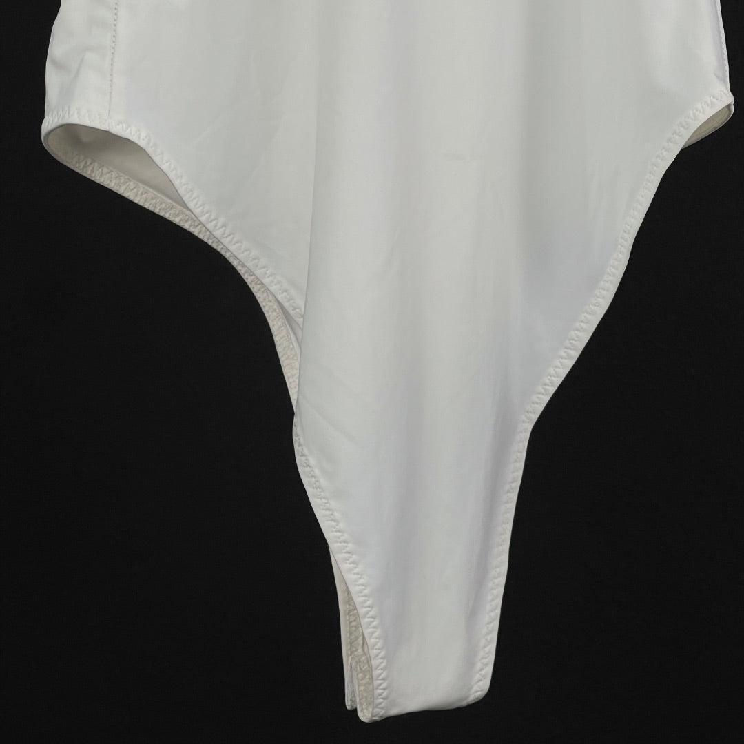 ZARA Body Sin Manga Blanco Talle M