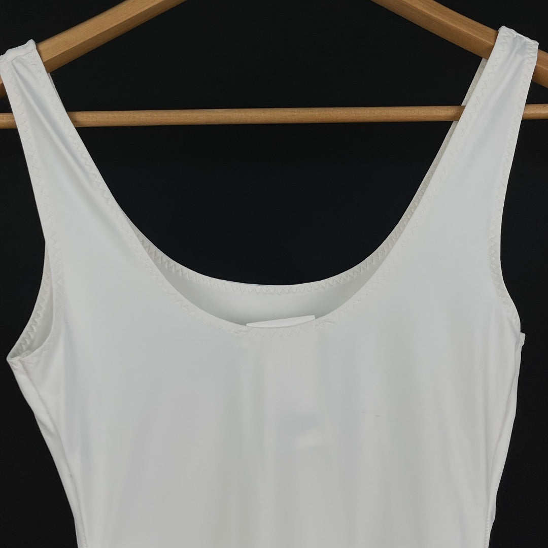 ZARA Body Sin Manga Blanco Talle M