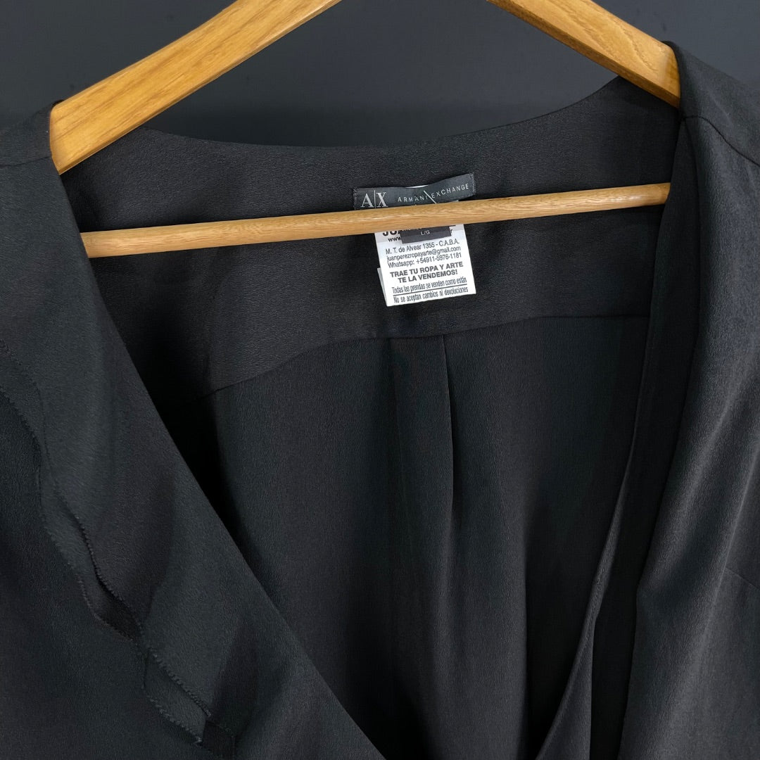ARMANI  Blusa Manga Larga  Negro  Talle L