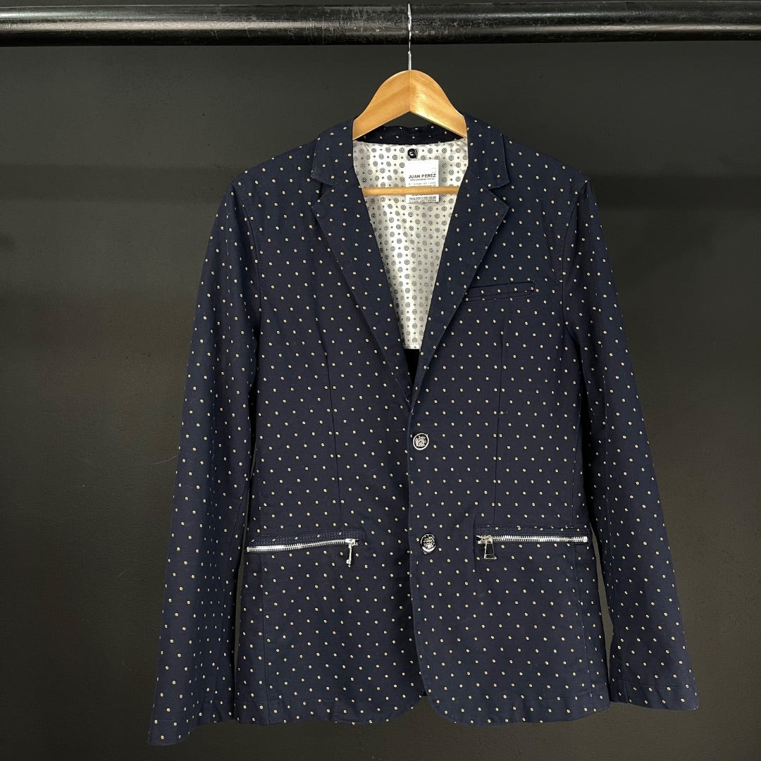 SIN MARCA Saco Varios Beige y Azul Talle M