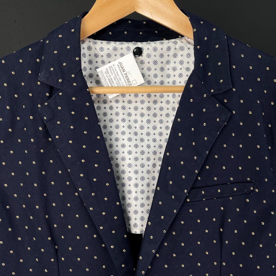 SIN MARCA Saco Varios Beige y Azul Talle M